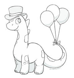Sketch Request: Cute Dino Splotch
