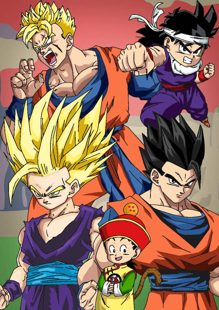 Gohan Variants Gohan Evolution by HuddsArt on DeviantArt