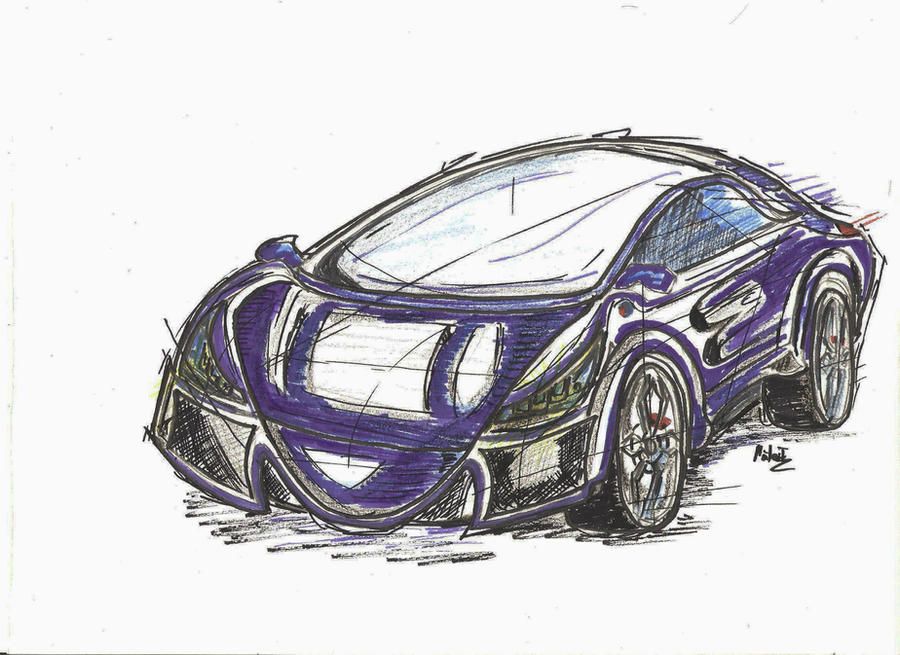 Deviantart Cars Draw Car Concept Drawing by MateiT on DeviantArt