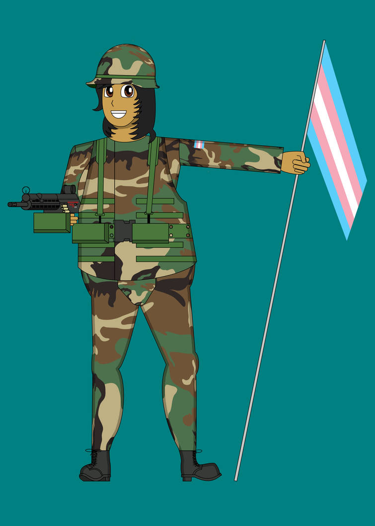 Random Trans Woman With a Machine Gun by BearfootTruck on DeviantArt