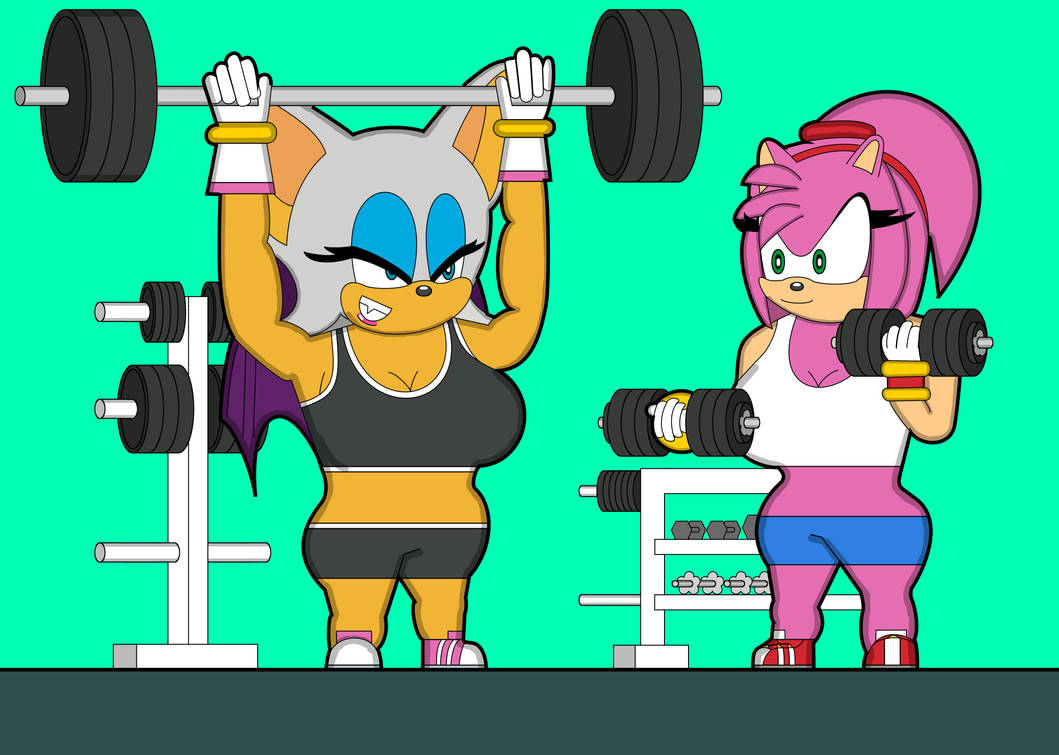 Rouges Workout Comic Rouge and Amy - Workout Girls by BearfootTruck on DeviantArt