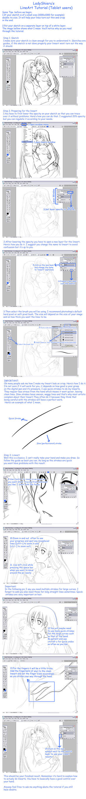 Lineart Tutorial by Nardhwen