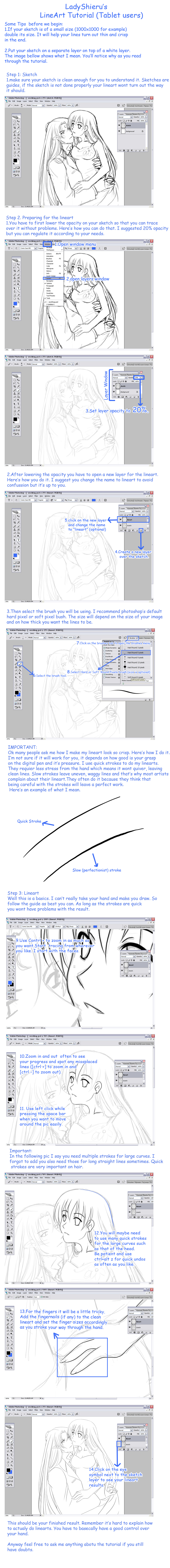 Lineart Tutorial by Nardhwen
