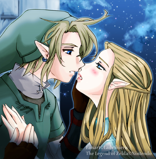 LinkxZelda:Good night Kiss