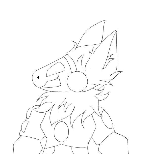 LineArt protogen 3-my drawing by Annyki0 on DeviantArt