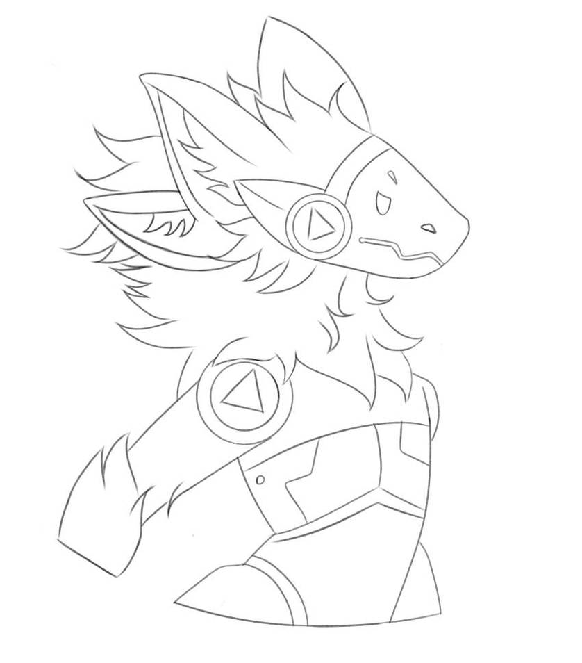 Protogen Eight LineArt Protogen 8-my drawing by Annyki0 on DeviantArt