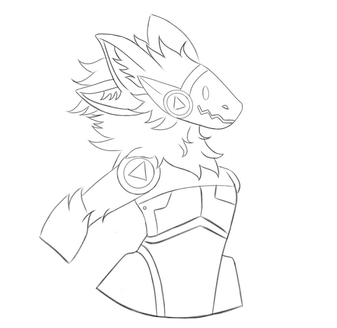 Protogen Eight Rejected LineArt, Protogen 8/12- my drawing by Annyki0 on DeviantArt