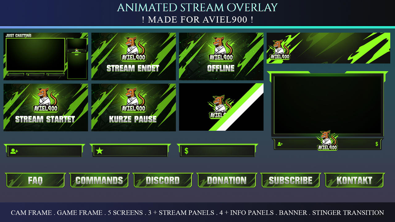 Ark Overlay Deviantart Twitch Streaming Overlay AVIEL900 by InsomnisArts on DeviantArt