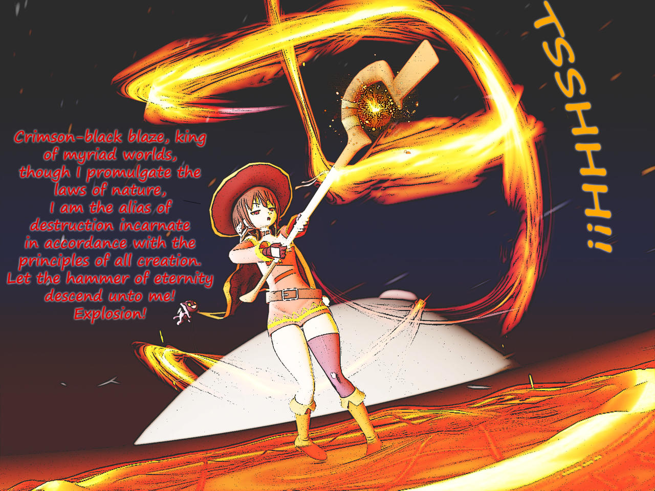 Megumin Exploision Megumin Explosion/Pleasure Spell 1/7 by MKRinky on DeviantArt