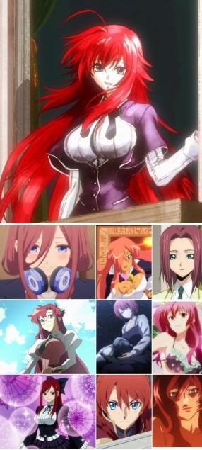 Girl red anime haired Top 25