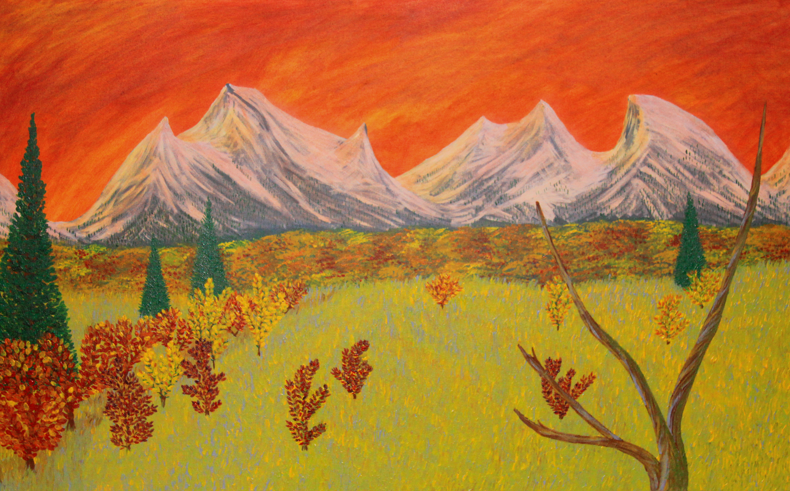 Fall Mountains Painting