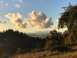 clouds over western Eugene, Oregon