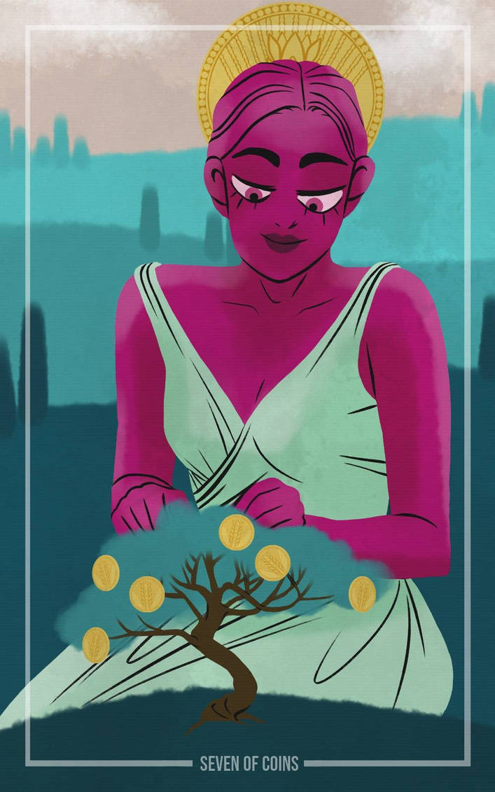 Seven of Coins - Rhea by Brittney-Annand on DeviantArt