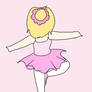 Chloe standing on one leg with her arms up
