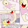 Calvin making Chloe laugh in her crib