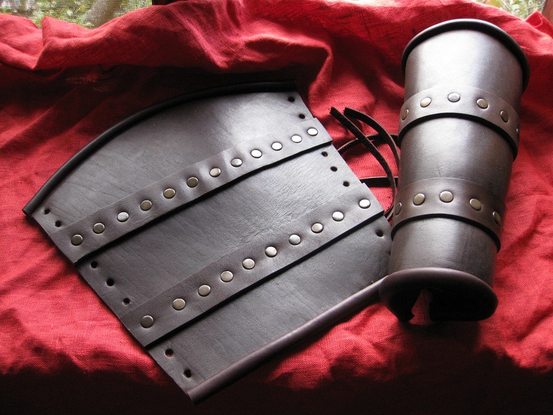 LARP leather bracers