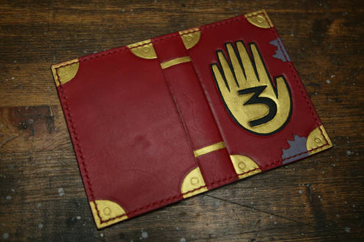 Gravity Falls Journal 3 Leather Document Cover