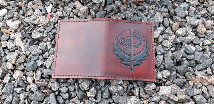 Brotherhood of Steel leather cardwallet