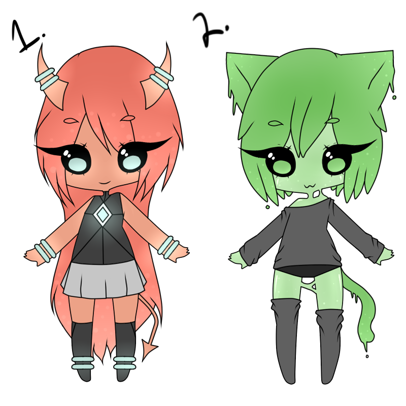 (CLOSED) Point Adoptables: Demon and Slime Kitty