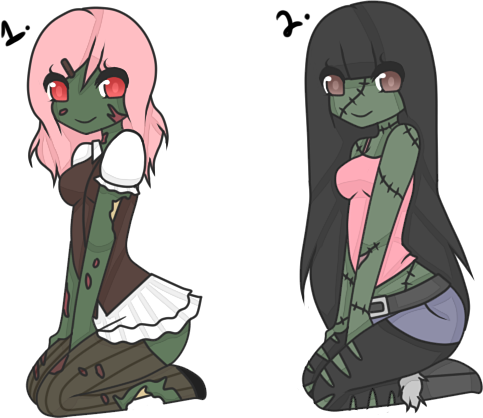 (CLOSED) Point Adoptables: Zombie Girls #1