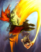 Guile vs Blanka