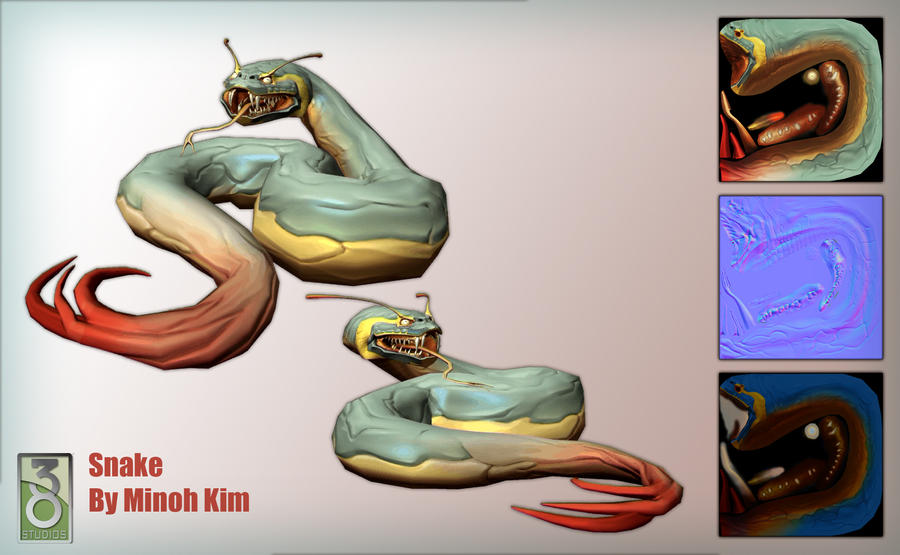 Snake Model Fish Snake Model by MinohKim on DeviantArt