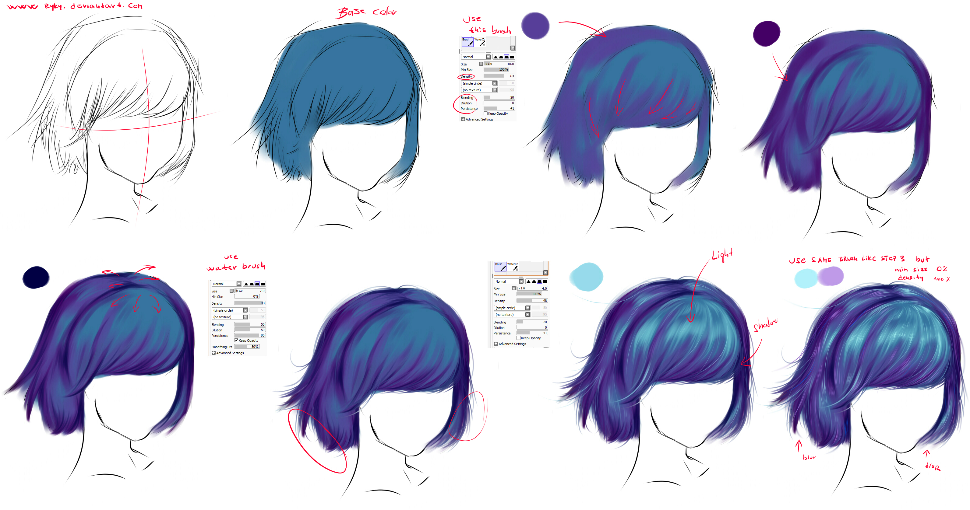 How to draw - hair
