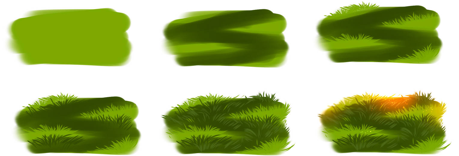 How i draw grass by ryky on DeviantArt