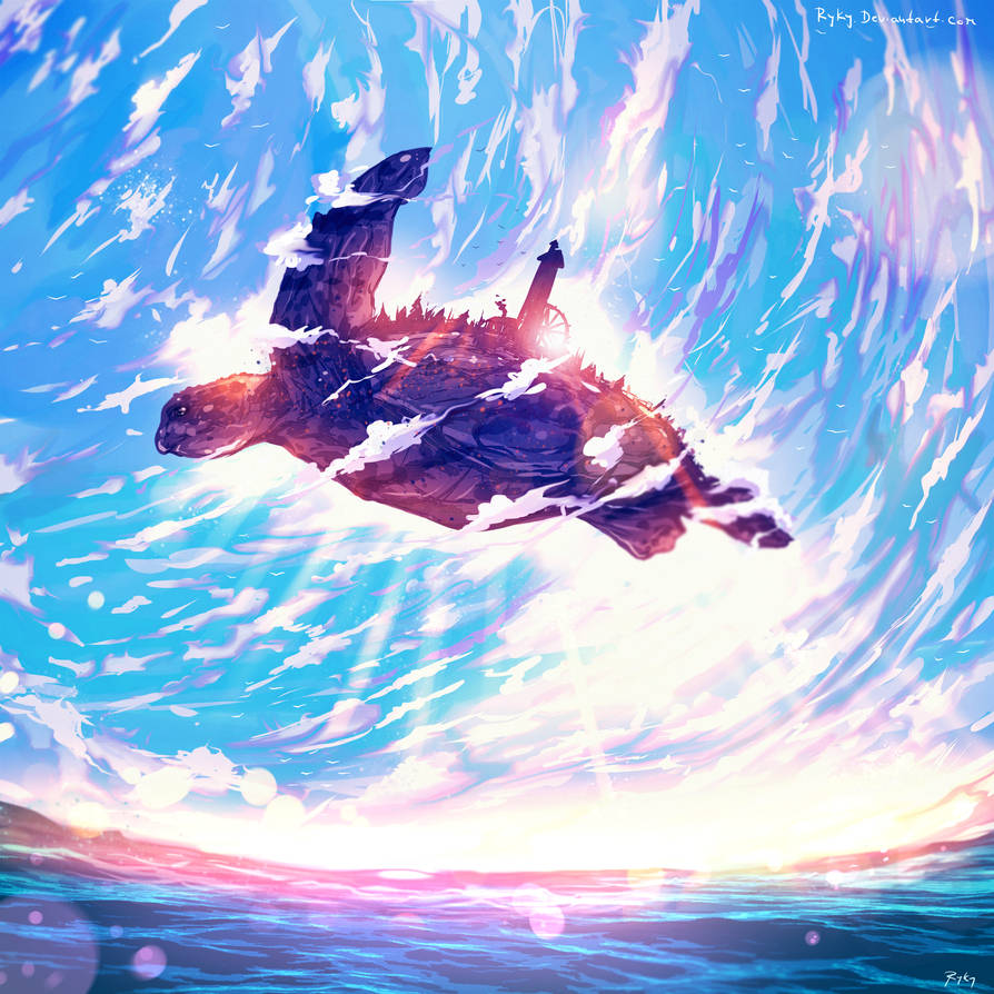 Flying Village by ryky