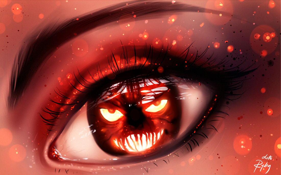 Красная аватарка глаза