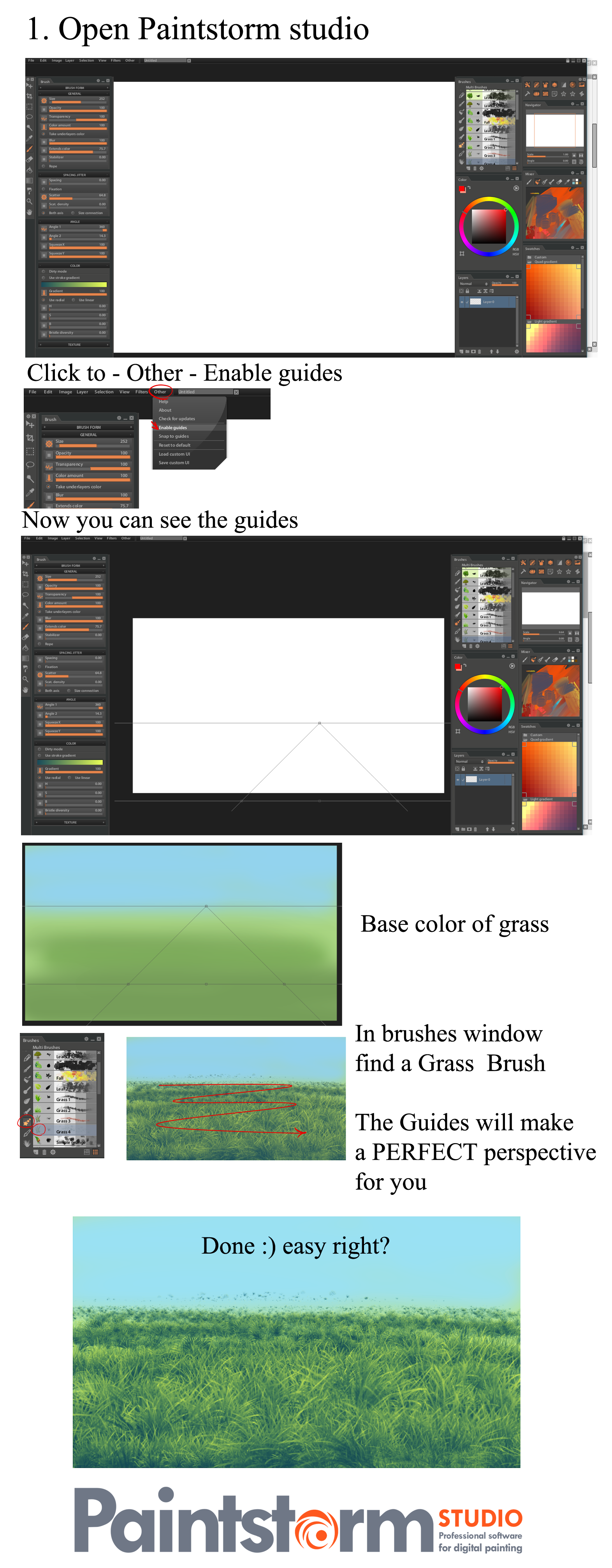 MOST EASY Grass tutorial ever