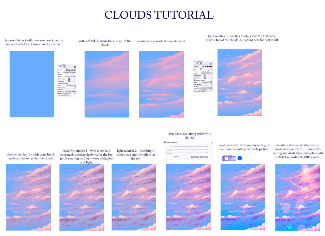 Easy way to paint a clouds by ryky on DeviantArt
