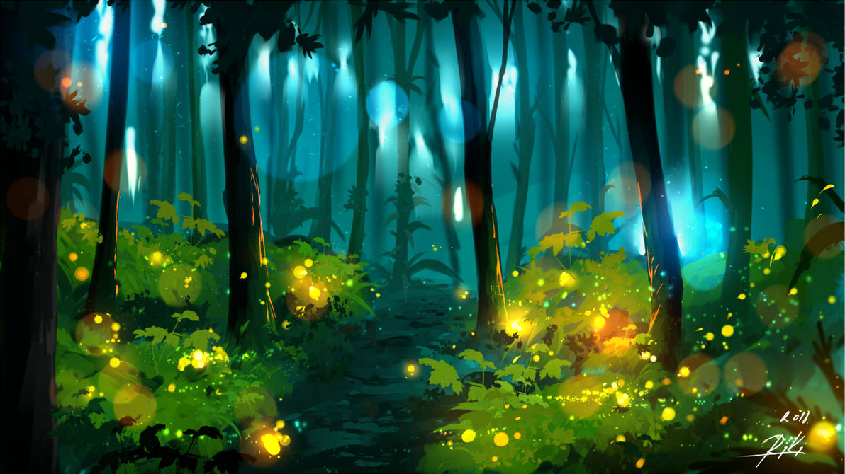 Bild von https://www.deviantart.com/ryky - Fireflies