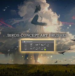 FREE BRUSHES - BIRDS - CONCEPT ART ( LINK UPDATED)