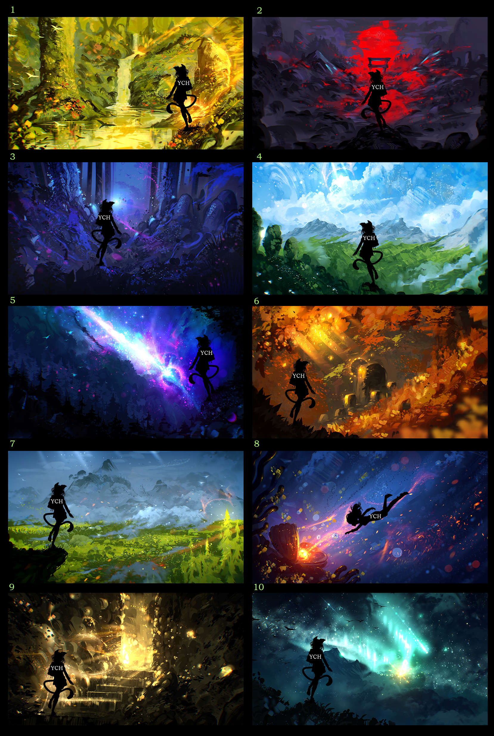 LARGE SCENERY AUCTION - YCH / Auction 110 - OPEN