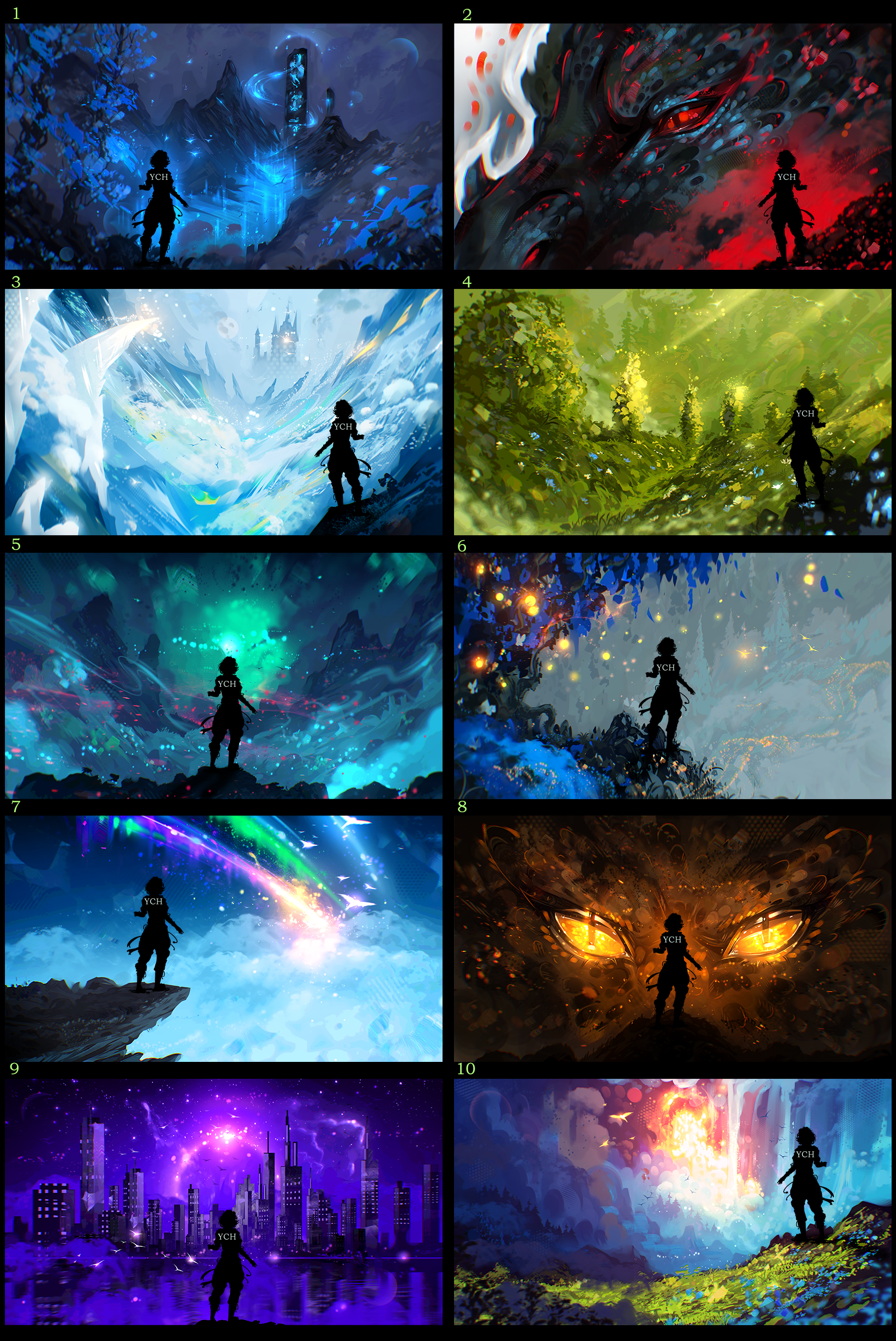 LARGE SCENERY AUCTION - YCH / Auction 112 - CLOSED