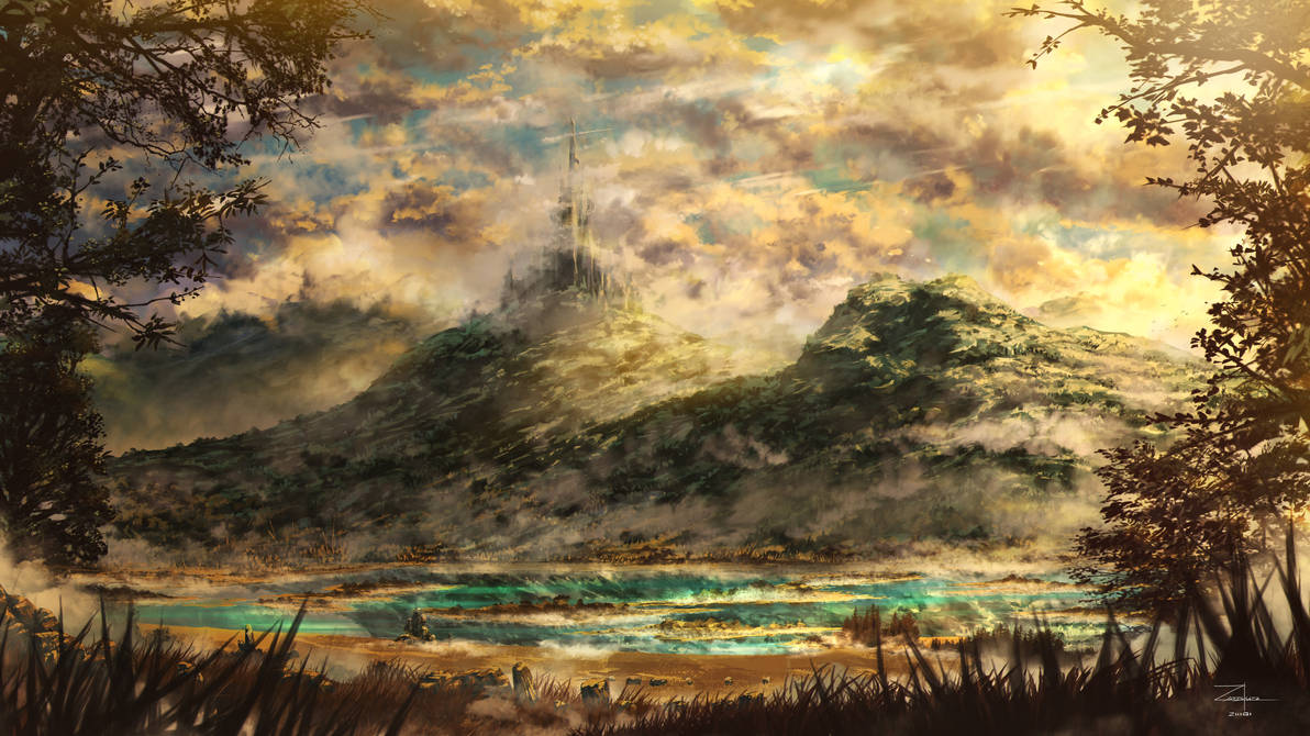 Digital painting time lapse - Castle on the hill by ZeorosKiza on ...
