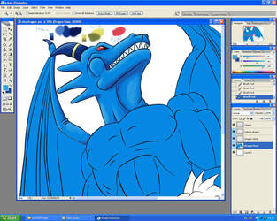 Blue Dragon and Shu WIP