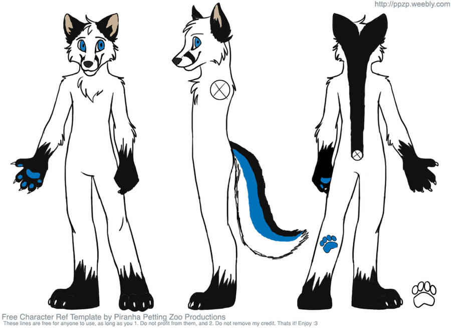 Fursuit template finished by FlippyxAleHTF on DeviantArt