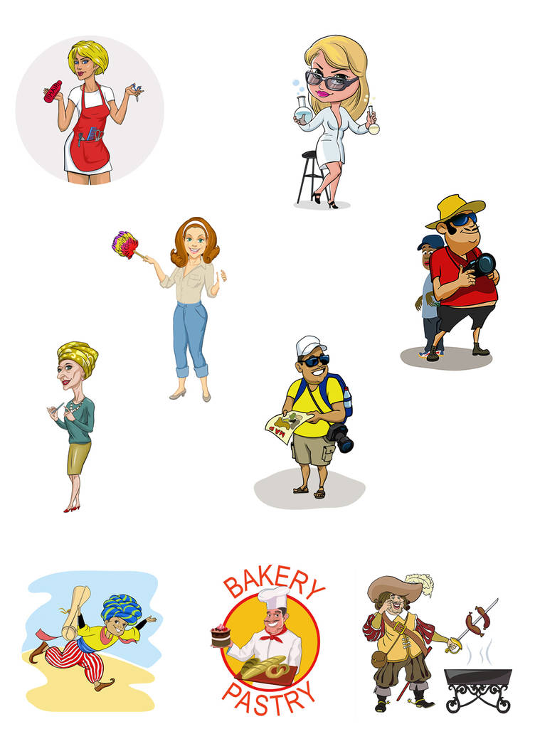 Human Characters Set by Rafael-Matigulin-art on DeviantArt