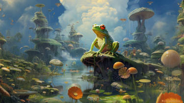 Frog Heaven (WALLPAPER)