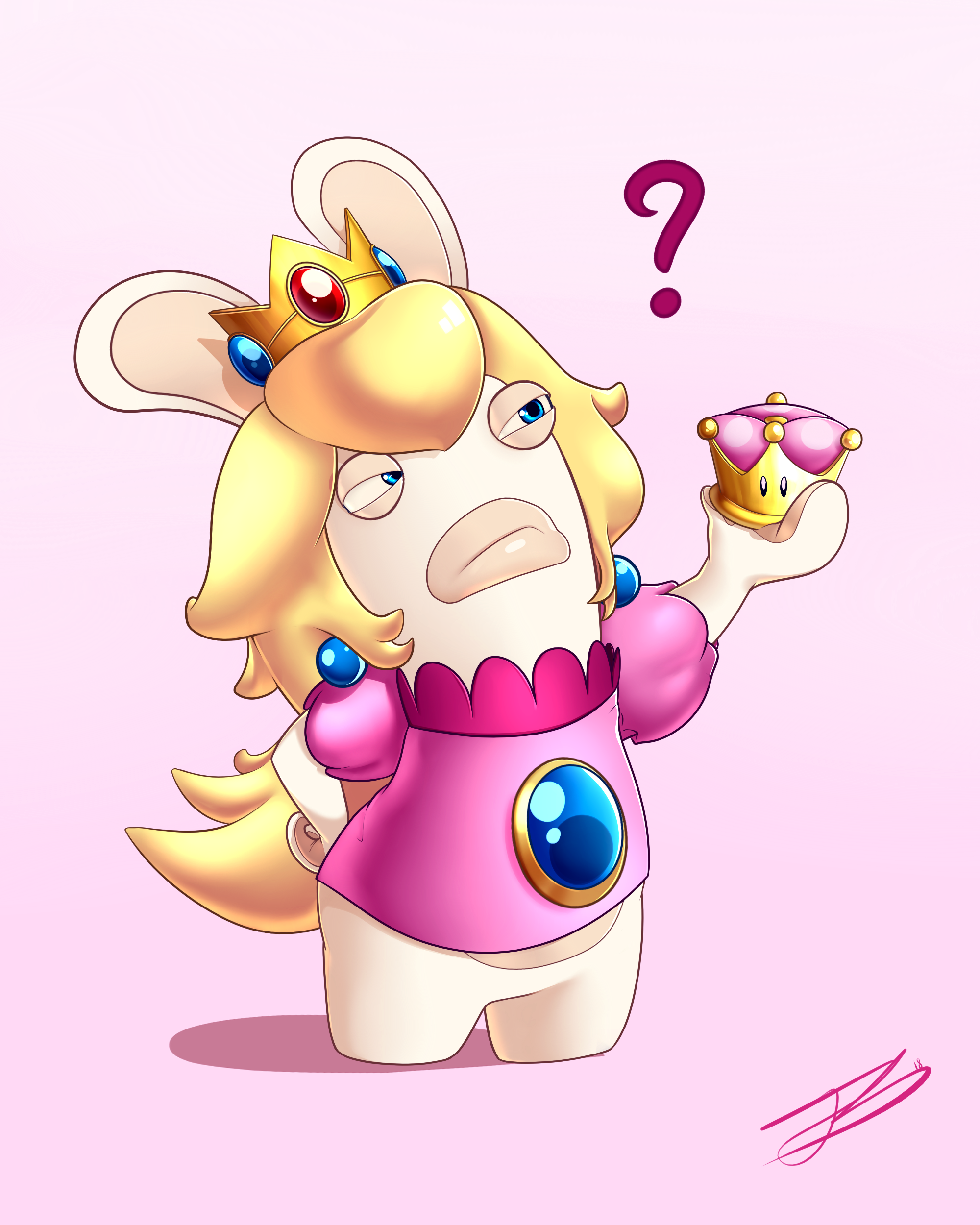 Rabbid Peachette by Lawly6 on DeviantArt