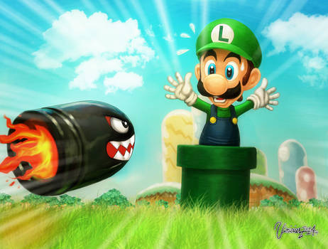 Luigi !! Super Mario Bros  Brazilian Tribute