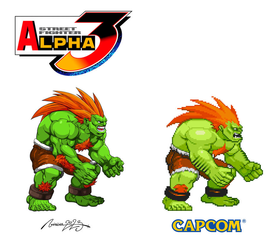 Pensativo por qué Contradicción Blanka Street Fighter remake by Vinicius Moura by viniciusmt2007 on  DeviantArt