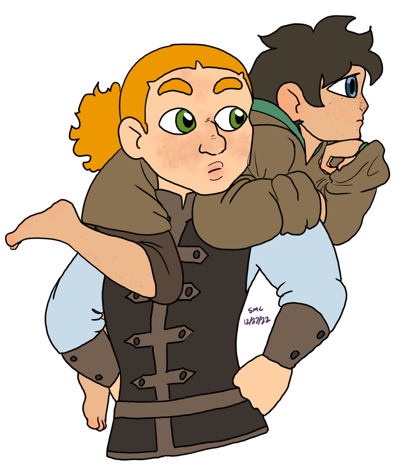 Shoulder Ride by ShoobaQueen on DeviantArt