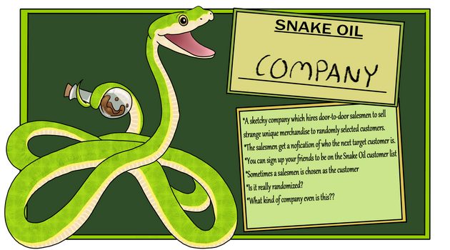 Snake Oil Card- The COMPANY
