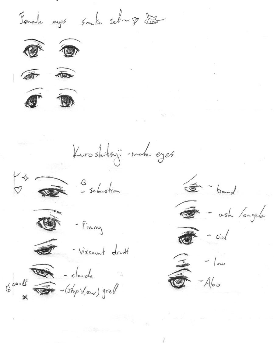 kuroshitsuji male eyes and etc