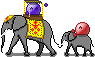 emotes riding elephants :3