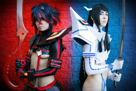 KLK Ryuko Matoi and Satsuki Kiryuin Cosplay