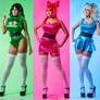 Buttercup Blossom Bubbles Powerpuff Girls Cosplay!